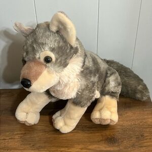 Wild Republic Plush Grey & Tan Coyote 11.5”